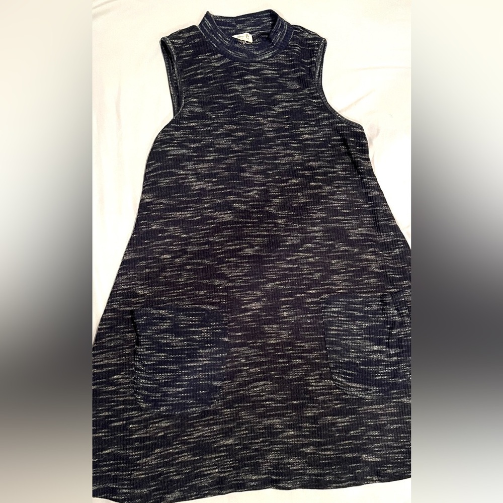 Blue Ultra Flirt Sleeveless Knit Dress